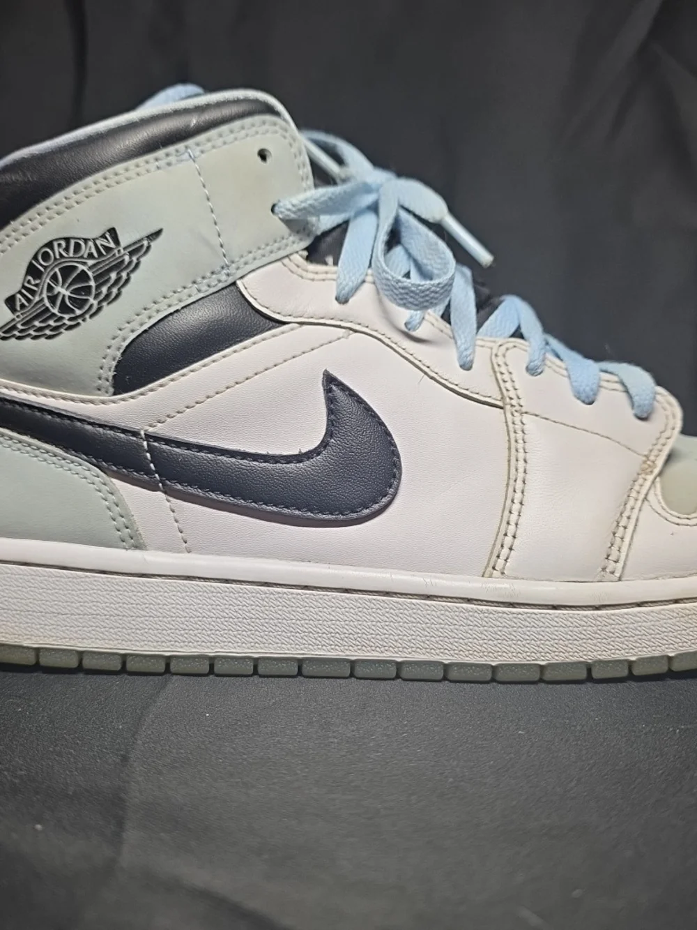 Size 12 - Jordan 1 Mid SE White Ice Blue